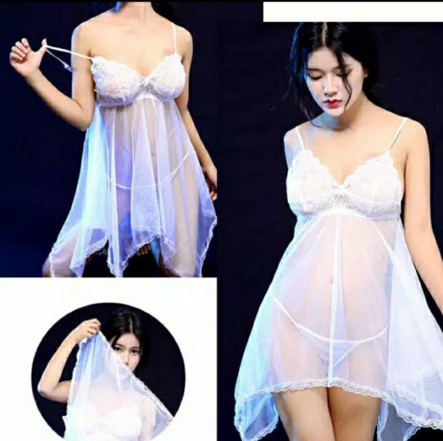 ALL SIZE / M Premium Halus / Lingerie Big Size Sexy Original Baju Tidur Seksi Transparan