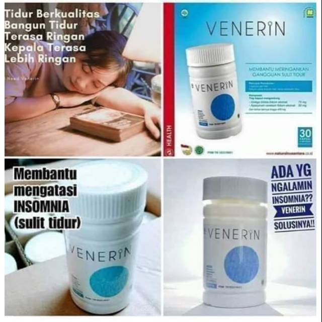 Venerin obat tidur /obat lelap /mengatasi imsomnia obat herbal