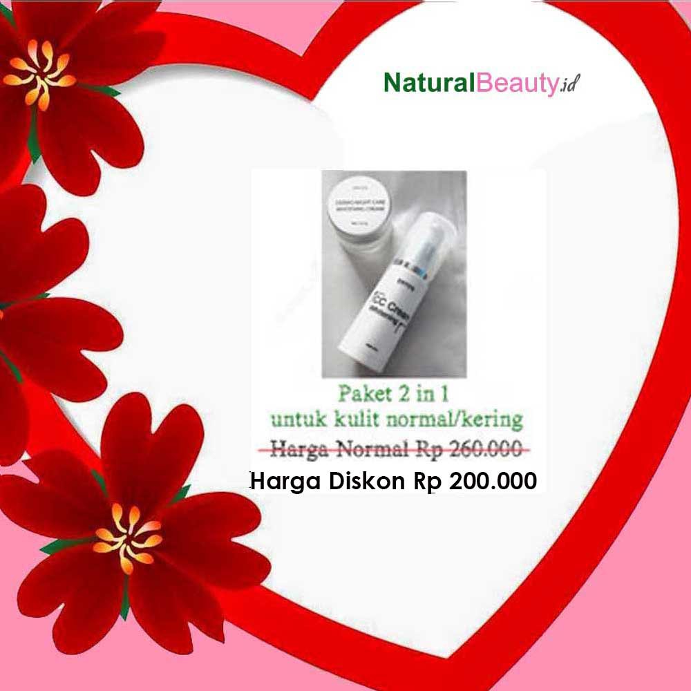 Paket Pemutih Wajah Ertos Ertos 2 in 1 - CC Cream & Cream Malam