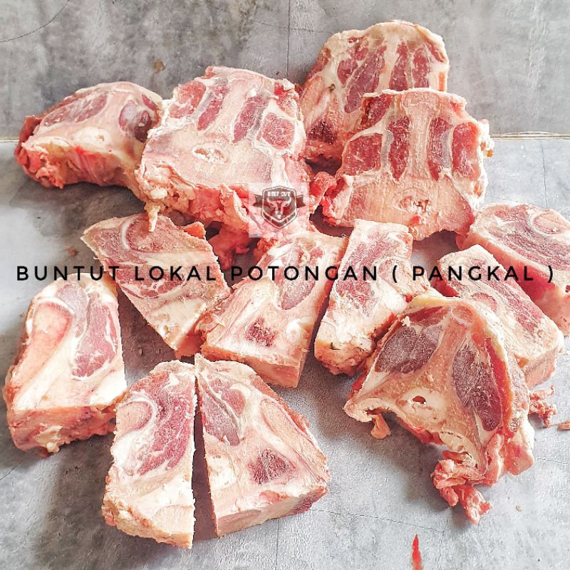 buntut sapi potongan,buntut lokal,buntut pangkal 1kg