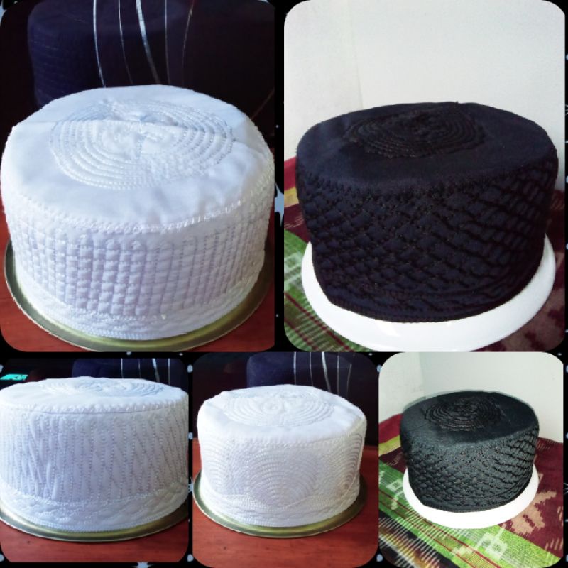 PECI KOPIAH SONGKOK HAJI MADINAH/PECI PUTIH/PECI HITAM TERBAIK