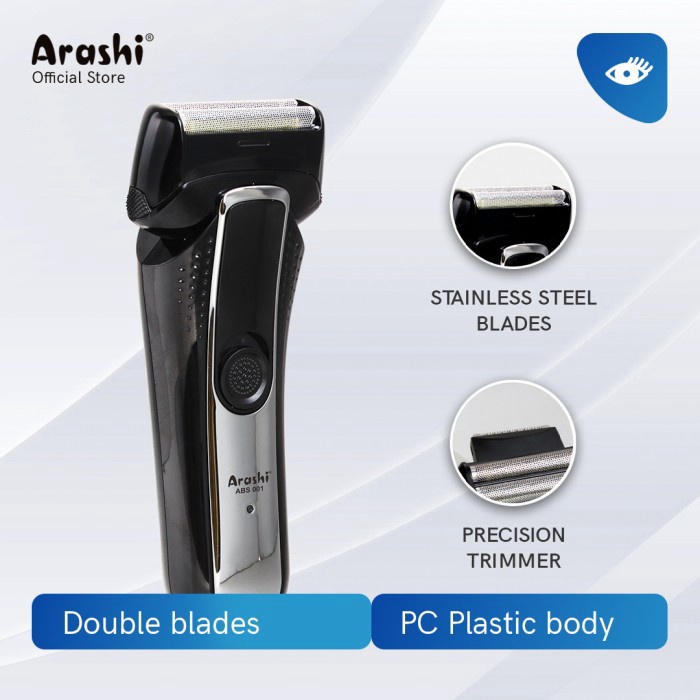 Arashi ABS001 Alat Cukur Rambut Kumis Jenggot Elektrik Portable