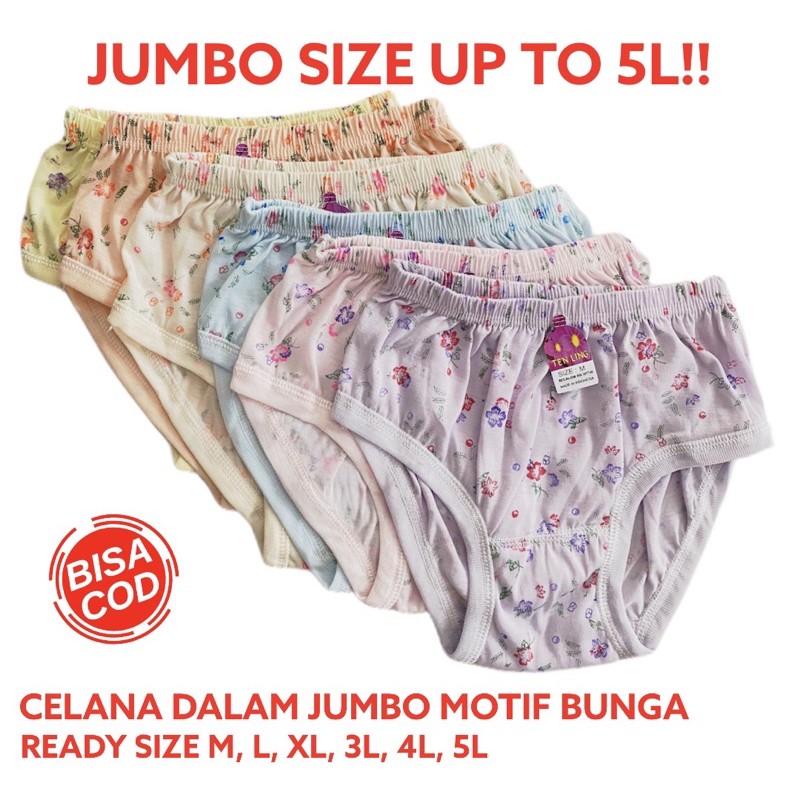 CD Celana Dalam Wanita Jumbo Bigsize Katun Adem Kancut Wanita Sempak Wanita Cawet Celana Dalam Ibu Hamil