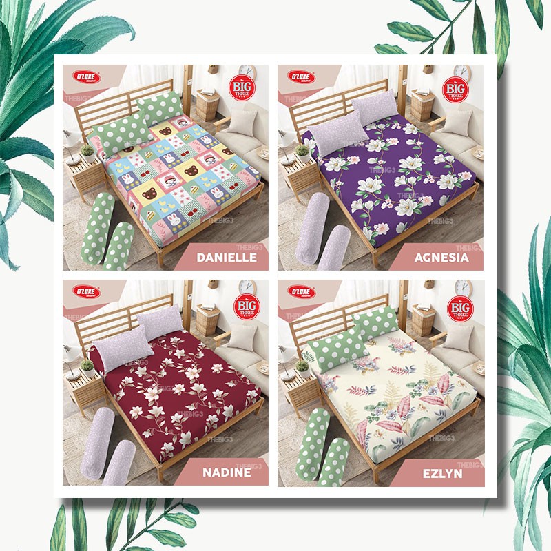 Kintakun Lite Sprei 180x200 / 160x200 cm Motif Minimalis Modern Bunga - TBT