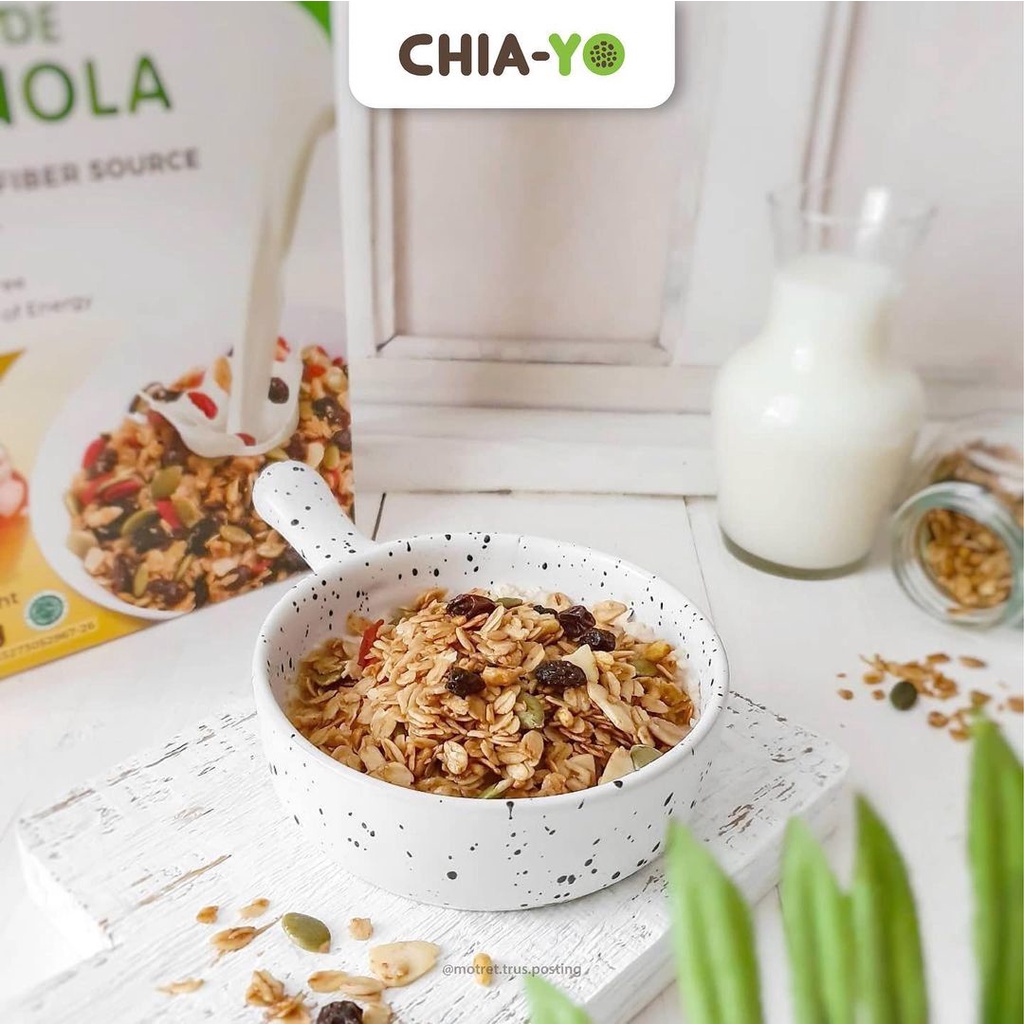 CHIAYO HOMEMADE GRANOLA ORIGINAL 500GR | SNACK SEHAT GLUTEN FREE