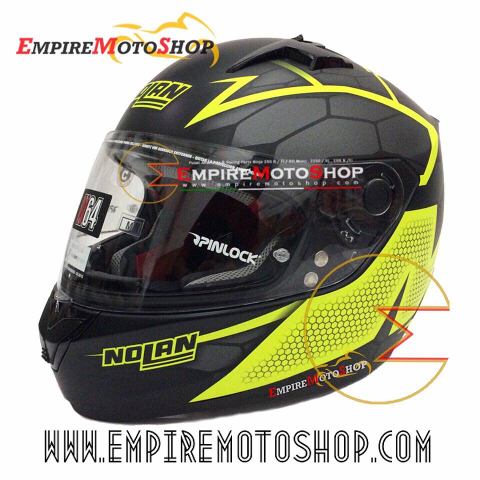 Helm Nolan N64 Hexagon Yellow