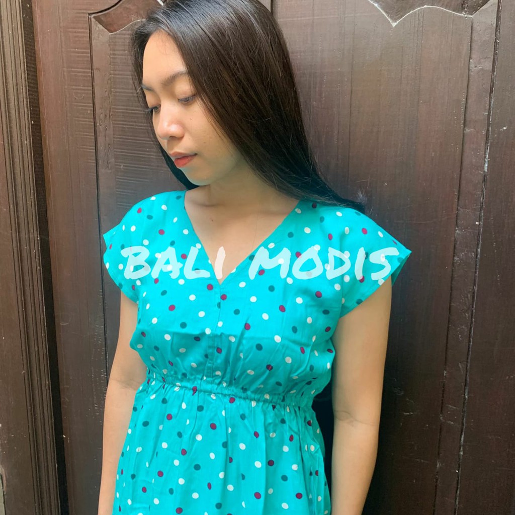 DASTER MANOHARA PENDEK MOTIF BUNGA DRESS BALI