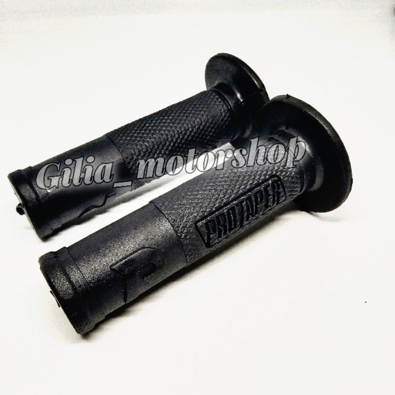 Handgrip stang protaper hitam polos soft lentur universal