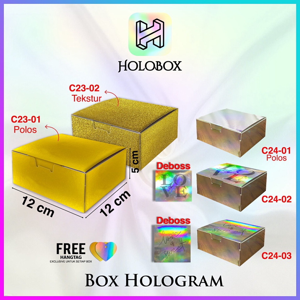 

KOTAK SOUVENIR|KADO|HOLOGRAM|SERBAGUNA|MURAH|DUS|BOX|PACKAGING|C23