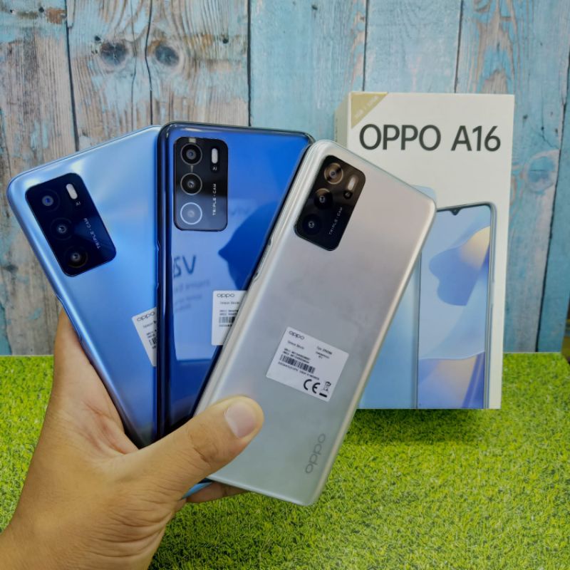 hp oppo a16 ram 4gb internal 64gb 3 32 4 64 hp second seken sekn sken bekas fullset batangan bergara