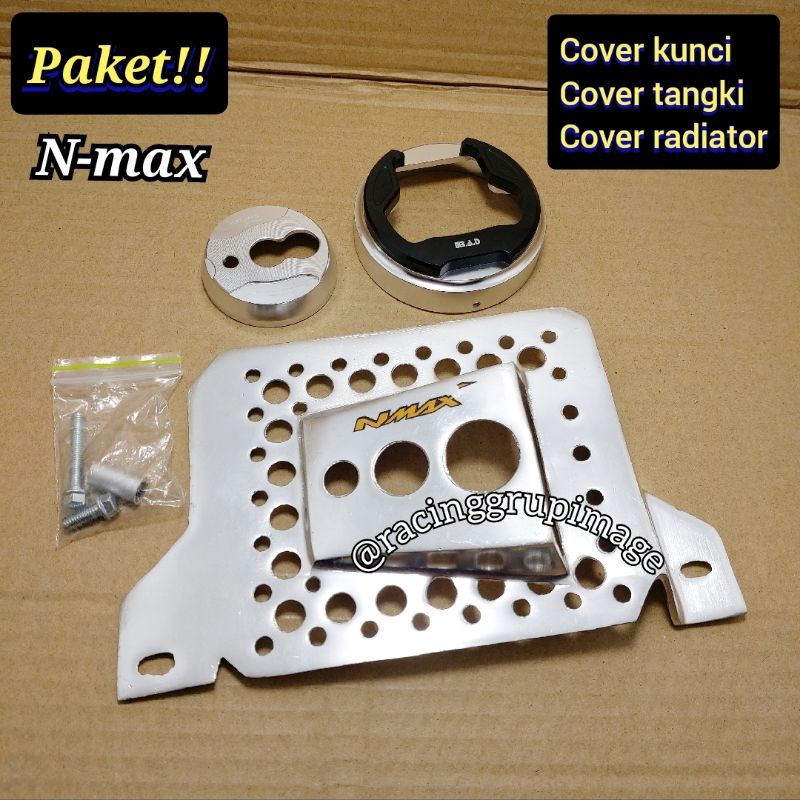 PAKET FOR NMAX TUTUP TANGKI TUTUP KONTAK KUNCI TUTUP RADIATOR NMAX