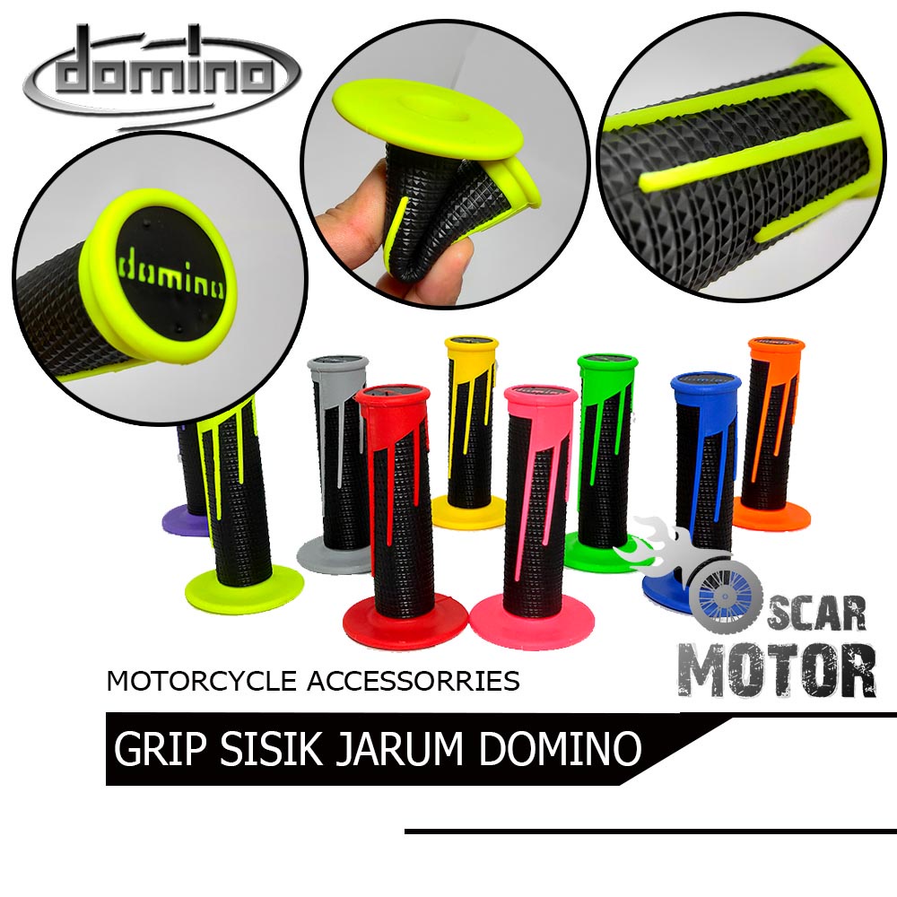 HANDGRIP SUPERTRAP SISIK JARUM DMN FULL KARET TUTUP JALU NEW HANDLE XZ motor