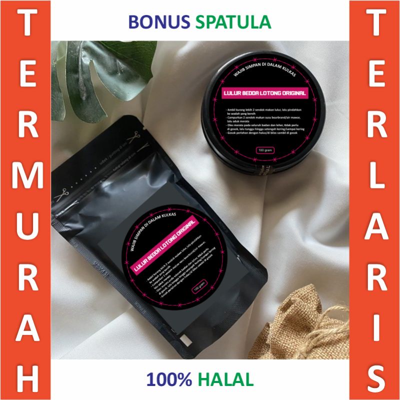 Jual Lulur Bedda Lotong Bedak Lotong Rempah Hitam Original Halal Viral