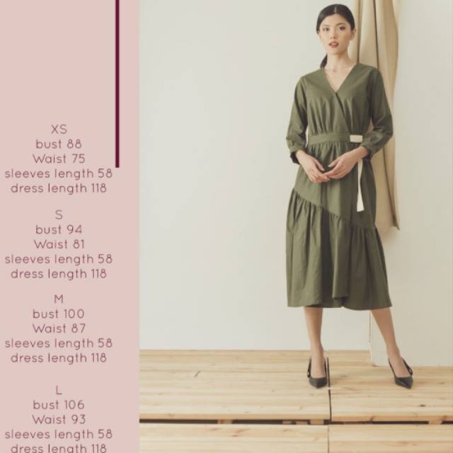 Sovi x MmeHuillet / soviatelier Soleil in green olive Size XS New Jual rugi