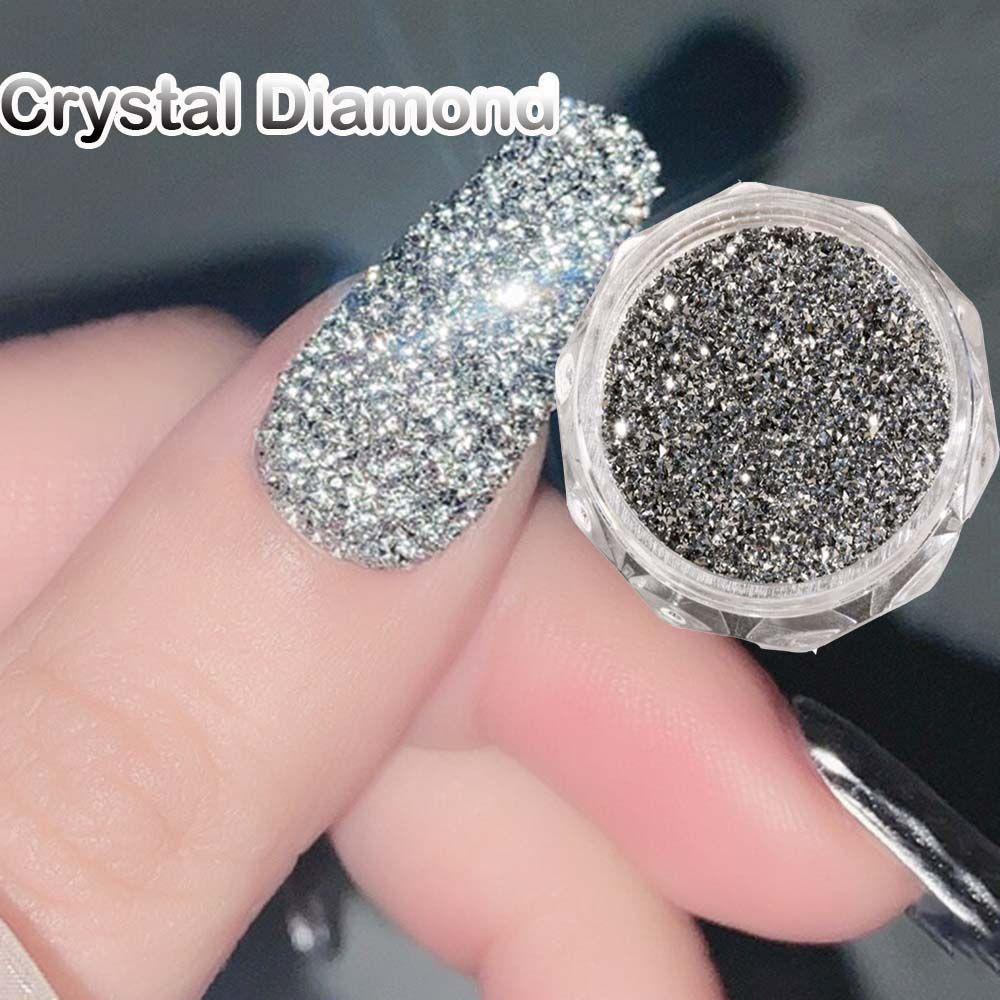 Mxbeauty Manik-Manik Kristal Berlian Imitasi 3D Bentuk Segitiga Untuk Dekorasi Nail Art DIY