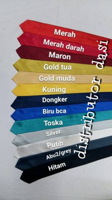 Dasi pria slim motif polos bahan silk satin premium ready stock