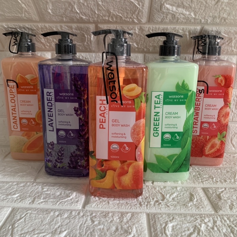Jual Watsons Peach Scented Cantaloupe Scented Strawberry Green Tea