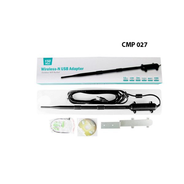 Wifi LAN Card USB Adapter Outdoor Antena Kartu Omni Aerial 150mbps Lap CO517 CN Comp