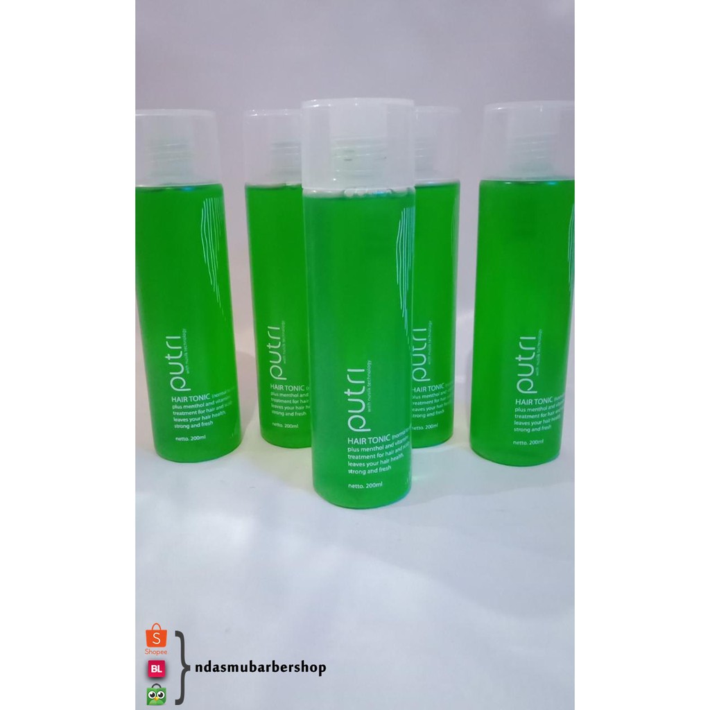 Hair tonic putri hijau 200 ml, hair tonic, hair tonic murah, ndasmu barbershop