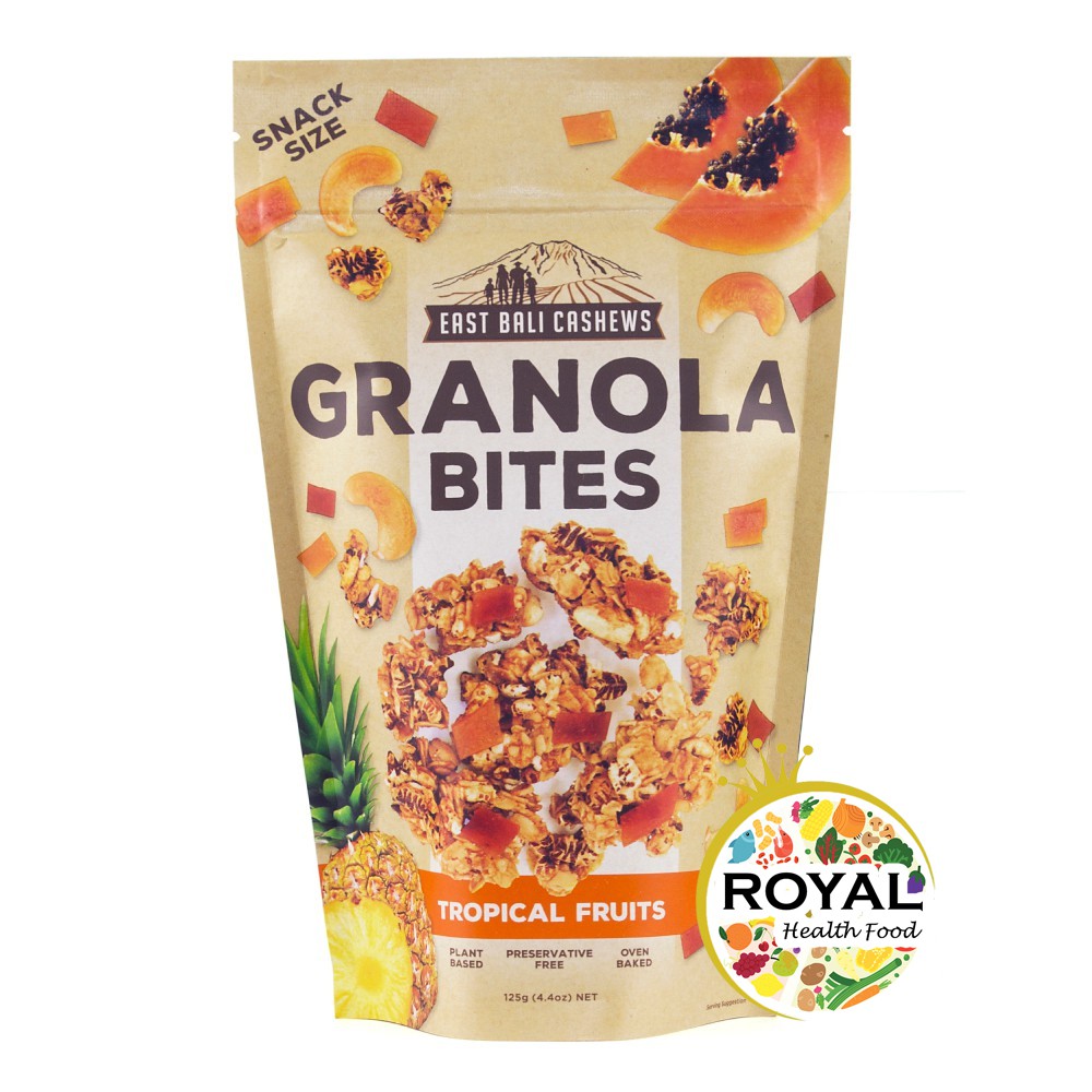 East Bali Cashews Granola Bites TROPICAL FRUITS 125 GR Shopee Indonesia