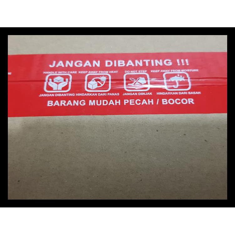 

Terlaris Lakban Fragile / Isolasi Jangan Dibanting / Warna Merah Terjamin