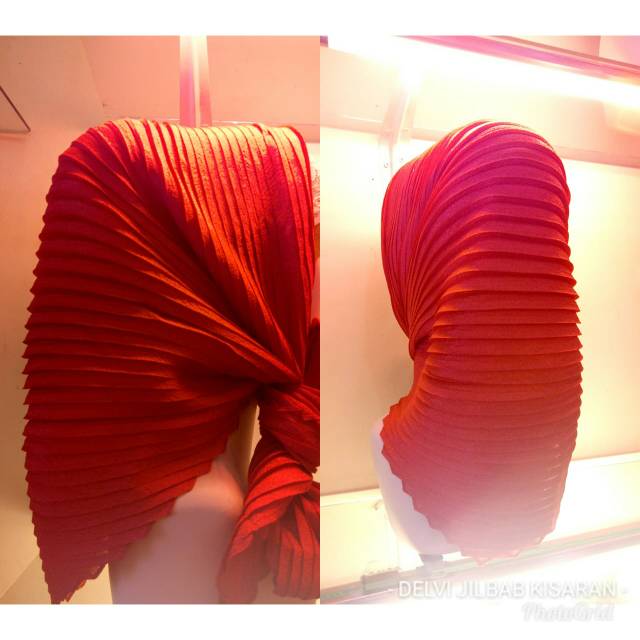 Jilbab Segiempat Plisket