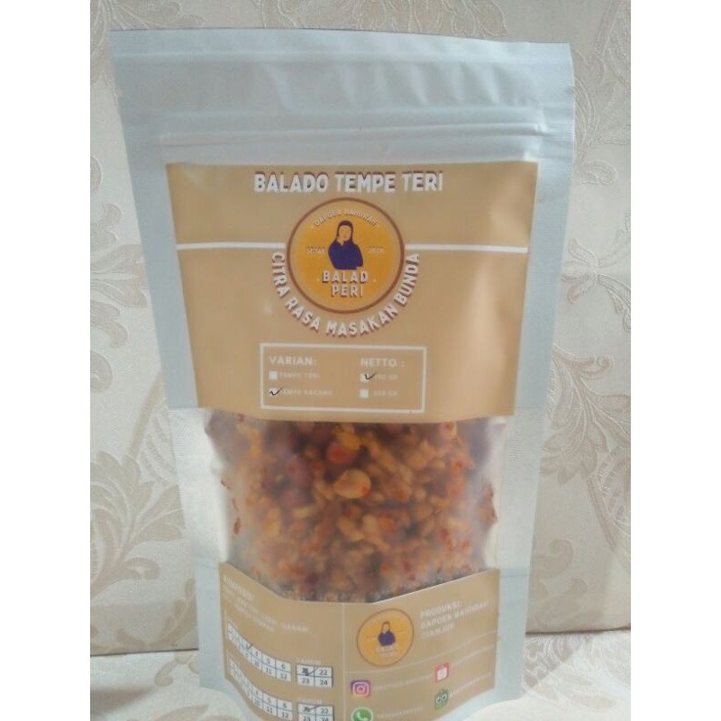 

Balado Tempe Kacang (200 gram)