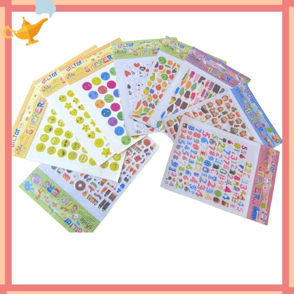 

MINIMI - STICKER/ STIKER ANAK TIMBUL 3D EMOJI/ STICKER LOVE/ STICKERICECREAM/STICKERBUAH