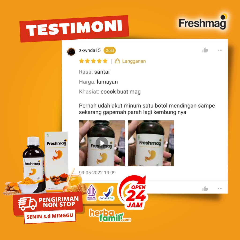 FRESHMAG 100% ORIGINAL | Ori Official Store Asli Ampuh Atasi MAAG ASAM LAMBUNG GERD Freshmag