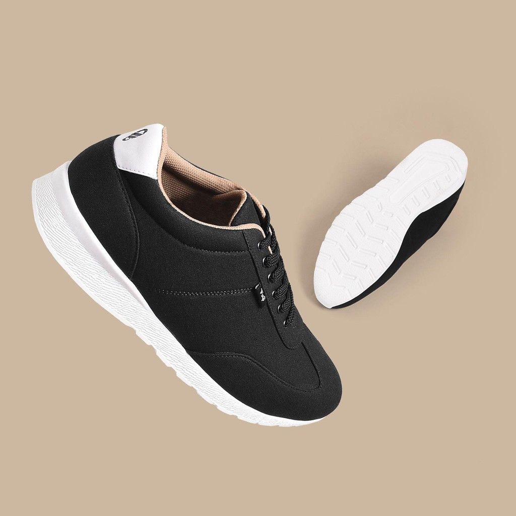 SOHO BLACK |ManNeedMe x FSTP| Sepatu Sneakers Pria Running Shoes ORI