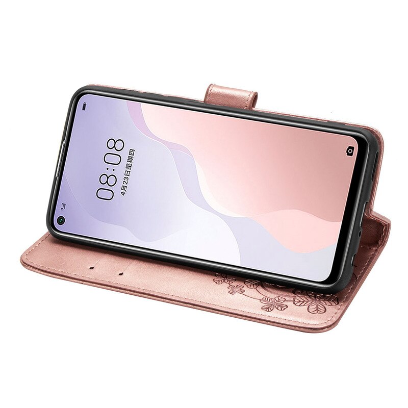 Flip Case Dompet Kulit Pu Dengan Bumper Untuk Huawei P40 Lite 5g P40 Lite 5g Nova 7 Se Funda Book 6.5 &quot;