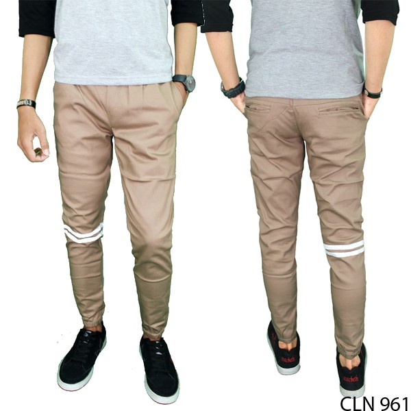 Celana Jogger Panjang Kasual Simple CLN 961