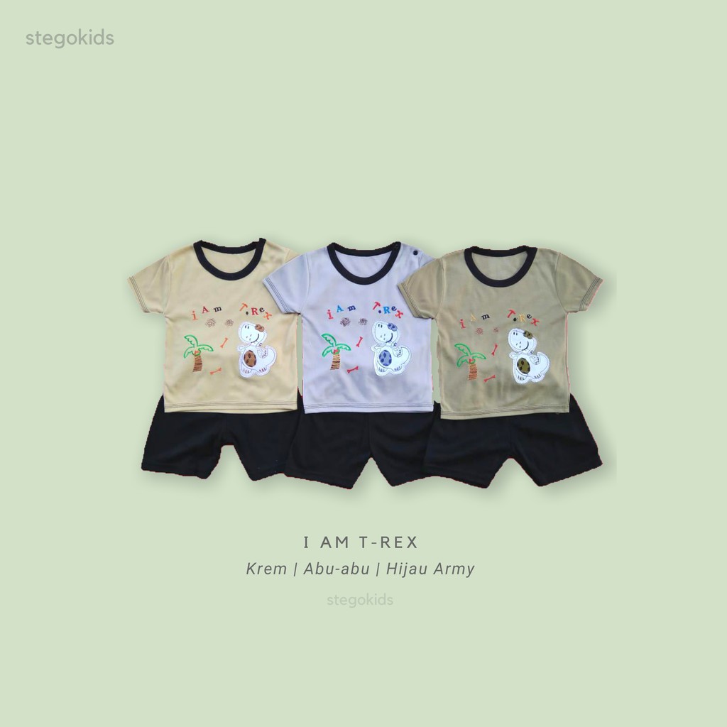 I-AM T-REX Setelan Baju Bayi 3-12 Bulan, Setelan Dino ...