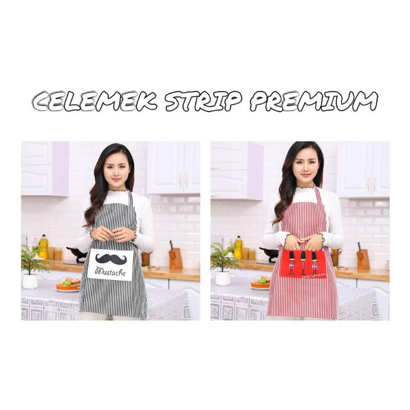 CELEMEK STRIP premium /APRON DAPUR