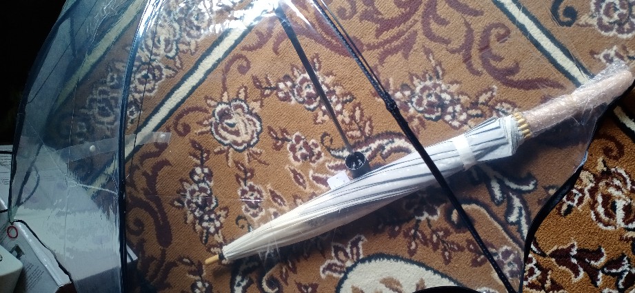 Tabasa Payung Lipat Transparan Bening