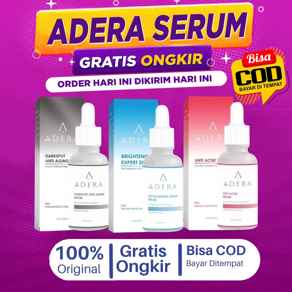 BAYAR COD Serum Adera Pemutih dan Pencerah Perawatan sudah BPOM | BISA BAYAR DI TEMPAT