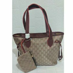 Tas Tote bag Gucci Besar bahan suede halus