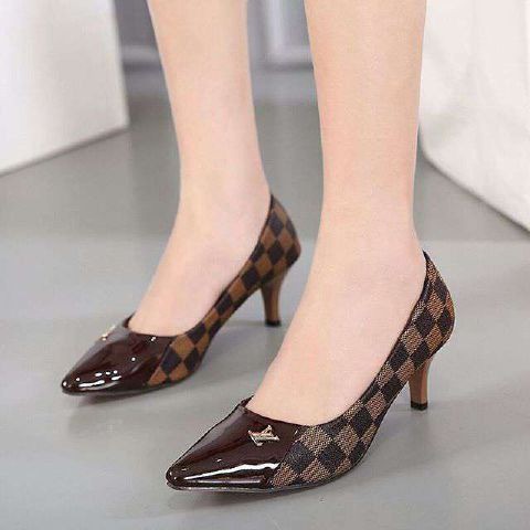FASHION ANDZ SEPATU HIGH HEELS LV LVSP050 WANITA MURAH