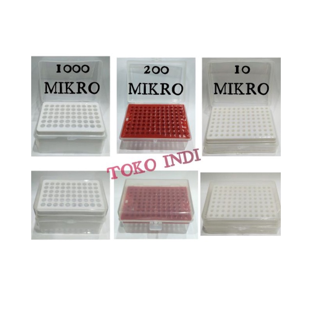 Rak Mikrotip/Rak Mikropipet Tip Plastik/Wadah Box Mikrotip