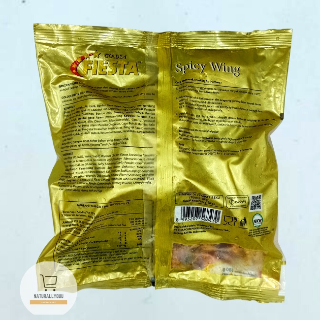 Fiesta Golden Spicy Wing 500gr / 500 gram