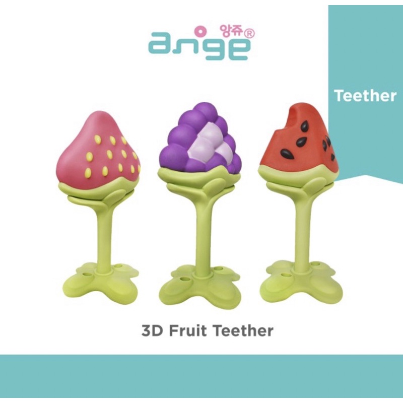 Ange 3D fruit Teether CLip / Gigitan Bayi