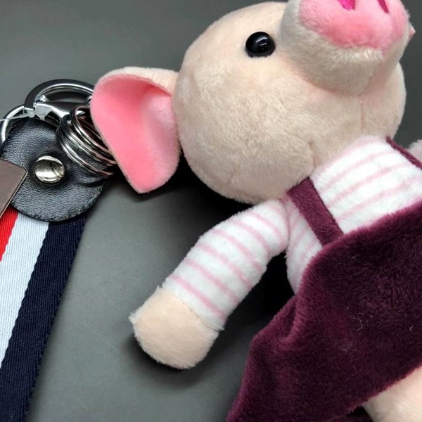 Gantungan Kunci Bludru Boneka Babi Piggy Pig Couple Keychain