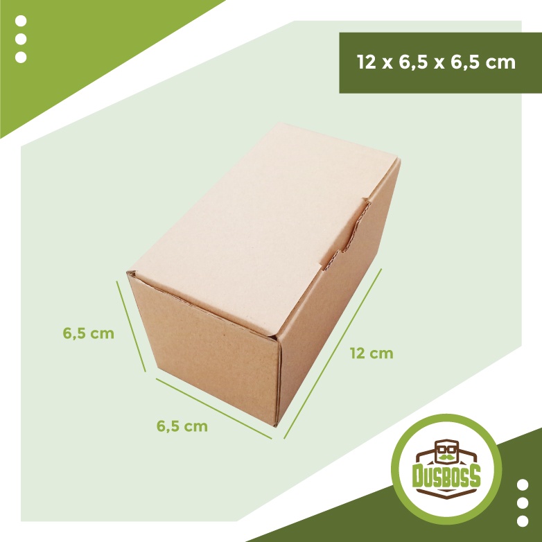 

Kardus karton uk.12 x 6,5 x 6,5 cm --Die Cut dan easy usage--