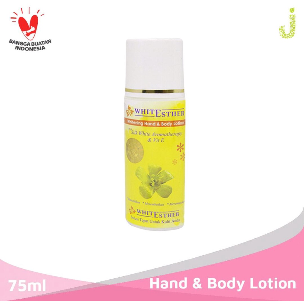 Whitesther Whitening Hand &amp; Body Lotion 75ml (WHBL) Mencerahkan dan Memutihkan Kulit