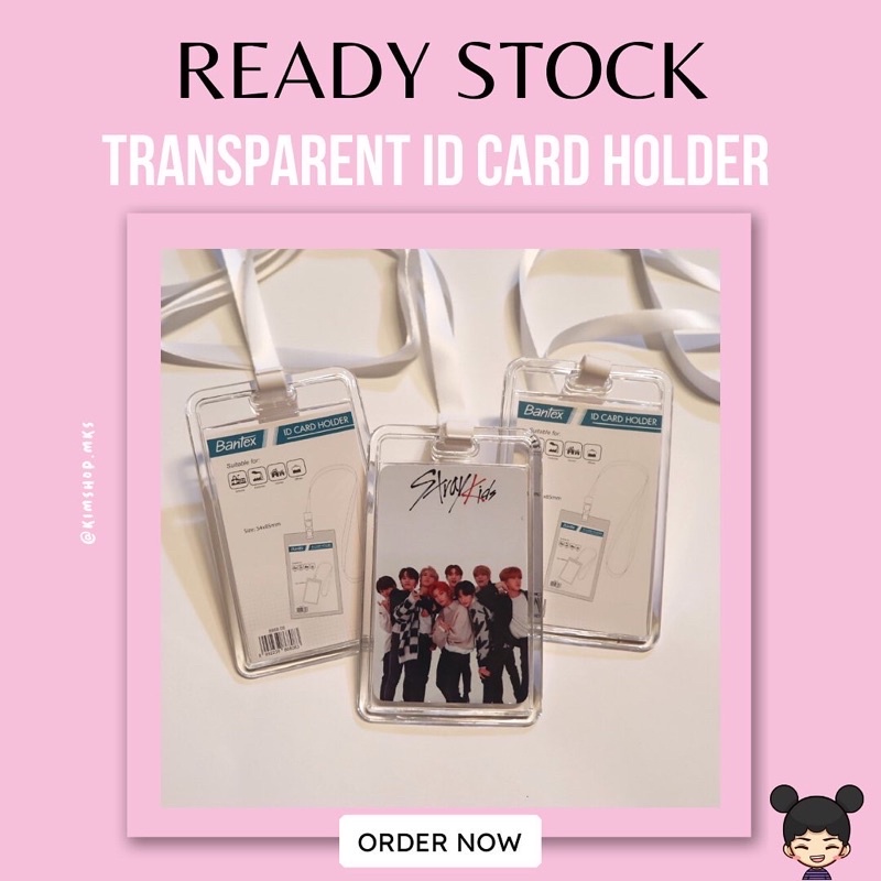 

[READY STOCK] TRANSPARANT ID CARD HOLDER