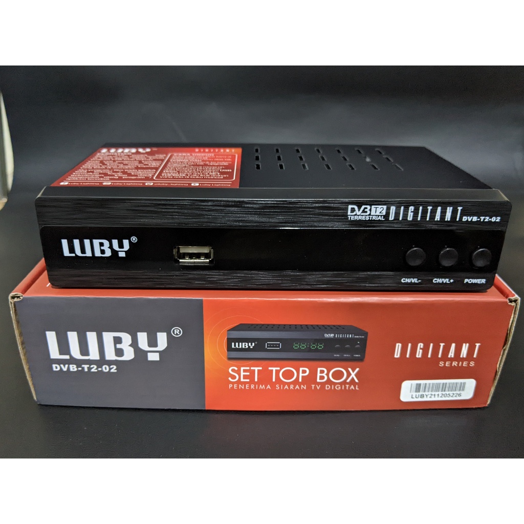 STB Set top box Luby Penerima Siaran Tv Digital TV Receiver Tiktok, Video Youtube Smart ChipFull HD