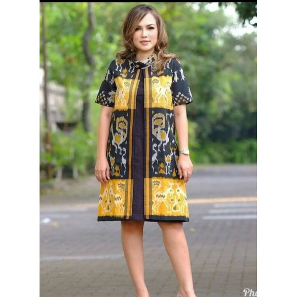 Dress.Tenun.Model.Cardigan