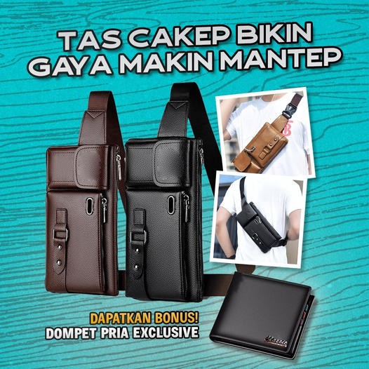 Marvel Waist Bag Kulit Premium