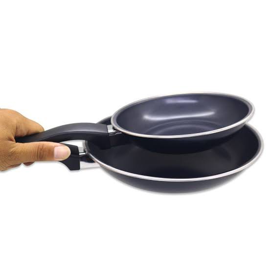 Teflon Frypan Set 2in1 18cm dan 23cm / Fry Pan Wajan Murah by Maspion - HAF_Store26