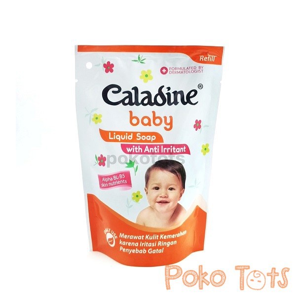 Caladine Baby Liquid Soap 200ml Pouch Anti Iritasi Sabun Bayi Refill